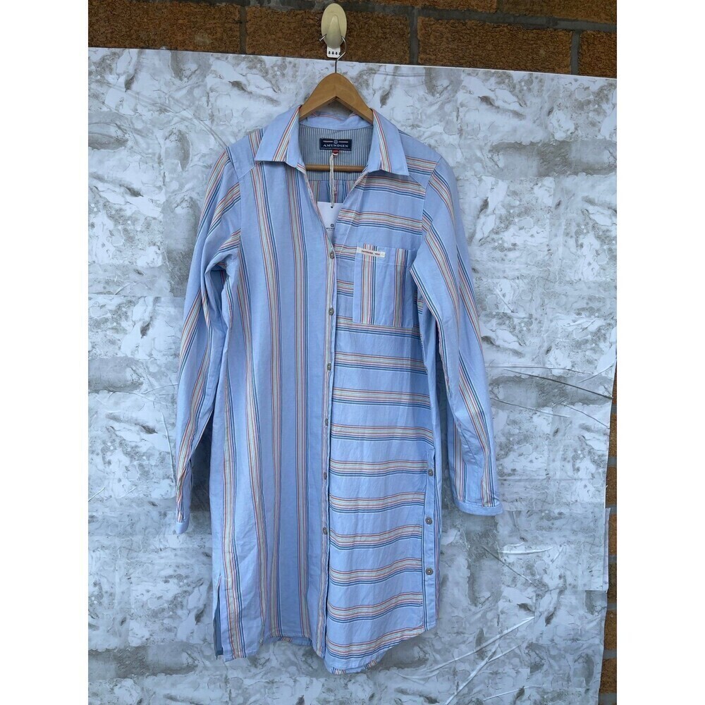 Amundsen Sports Beach Shirt dress size medium in carioca print color - Picture 2 of 12
